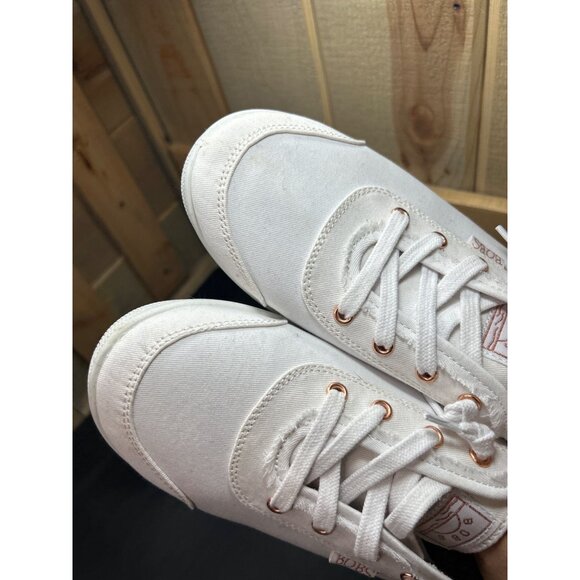 BOBS Womens B Cute Sneakers Wide Fit Canvas White 8W Wide - Picture 9 of 9